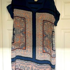 Silk shift dress Cynthia Rowley